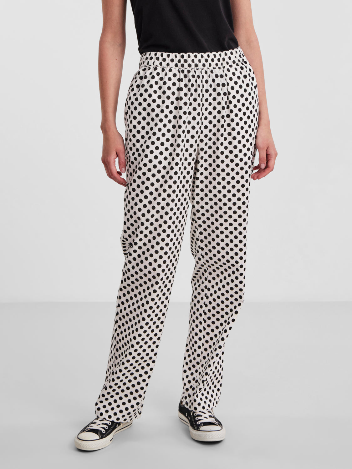 PCJOLLY Pants - Bright White